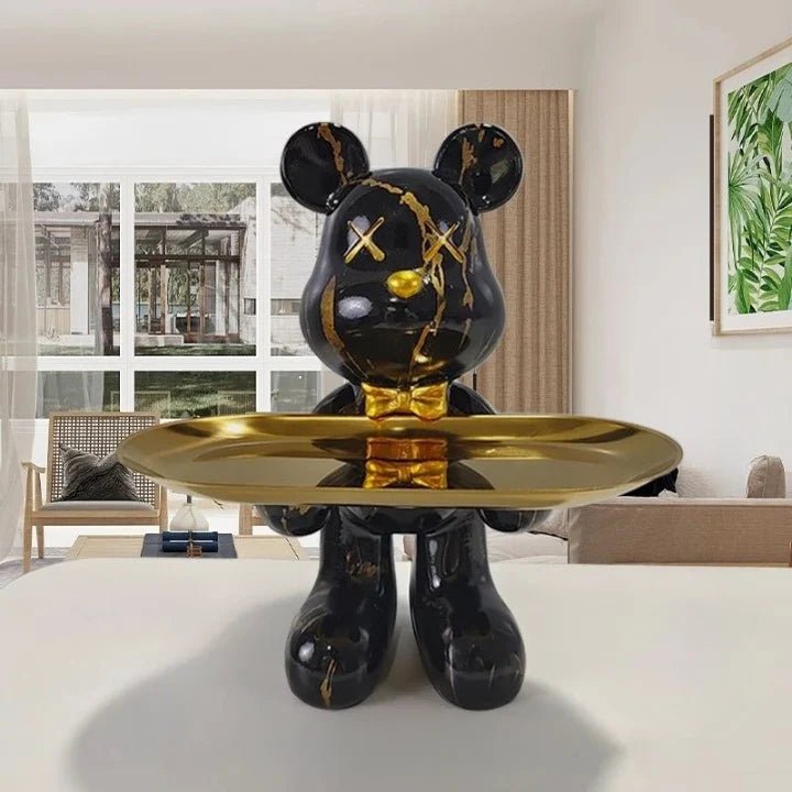 Bear Statue with Tray - Lattea Global