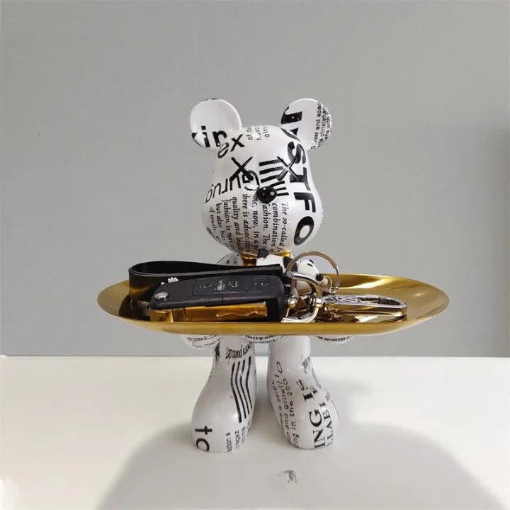 Bear Statue with Tray - Lattea Global