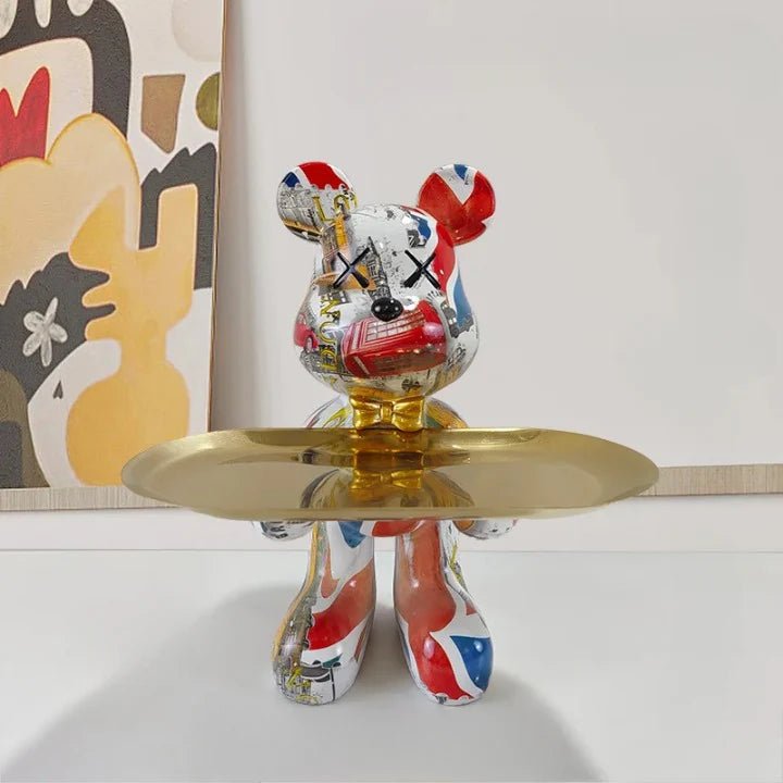 Bear Statue with Tray - Lattea Global