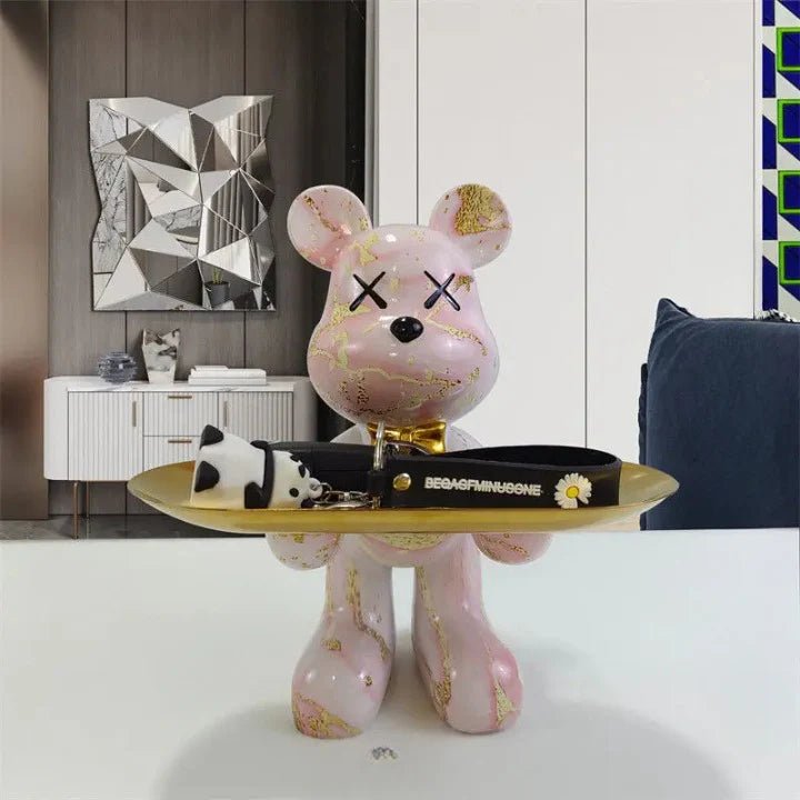 Bear Statue with Tray - Lattea Global