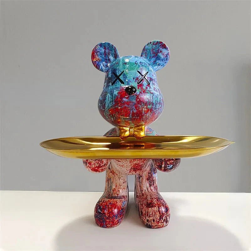 Bear Statue with Tray - Lattea Global