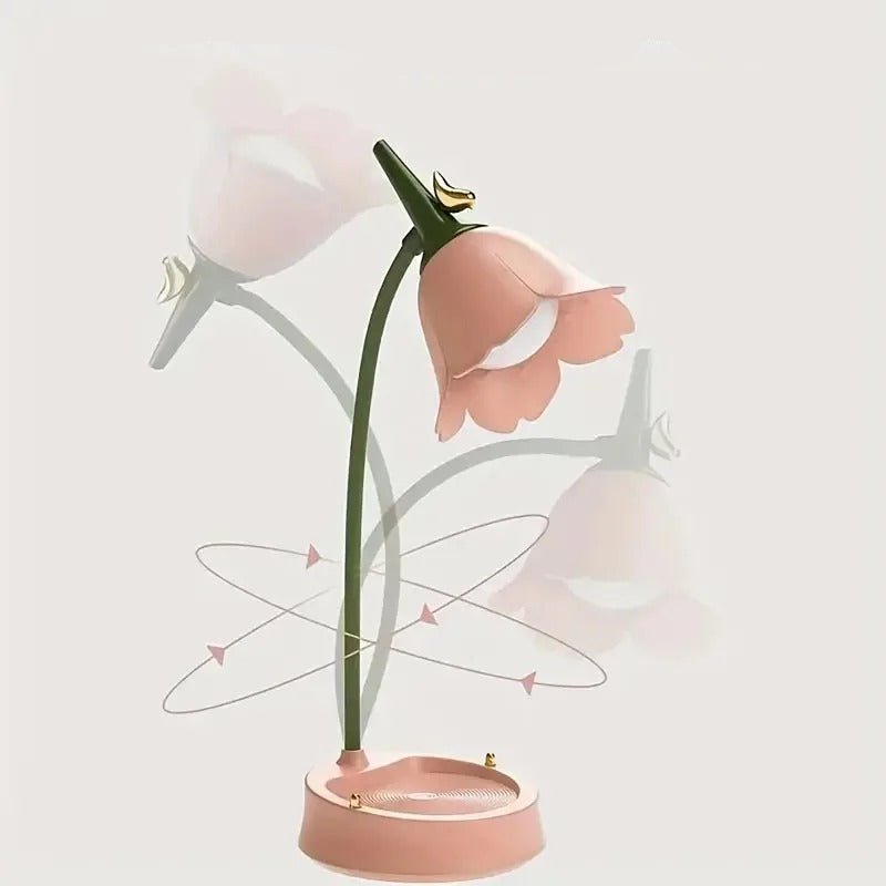 Bird and Flower LED Table Lamp - Lattea Global