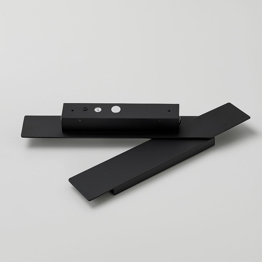 Black Long Outdoor Wall Light