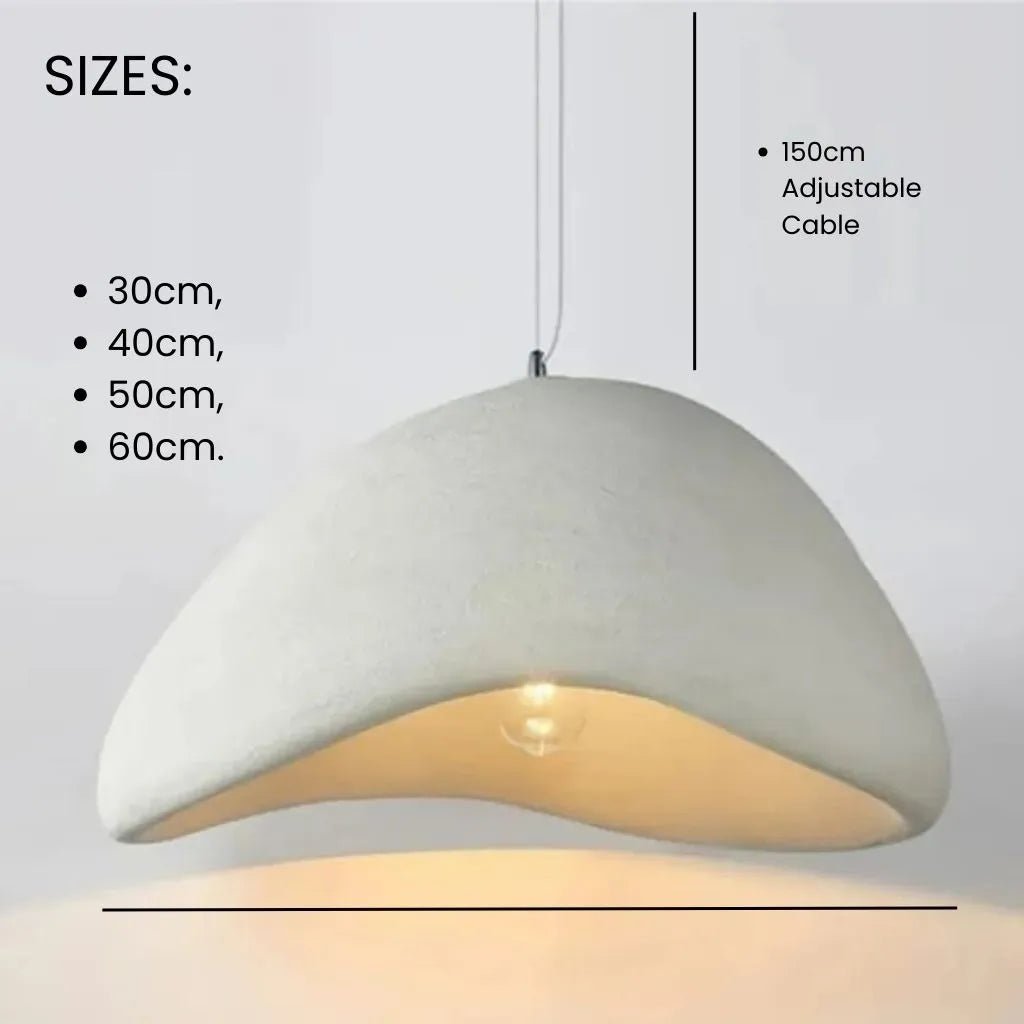 Modern Boho Wabi Sabi Resin Chandelier