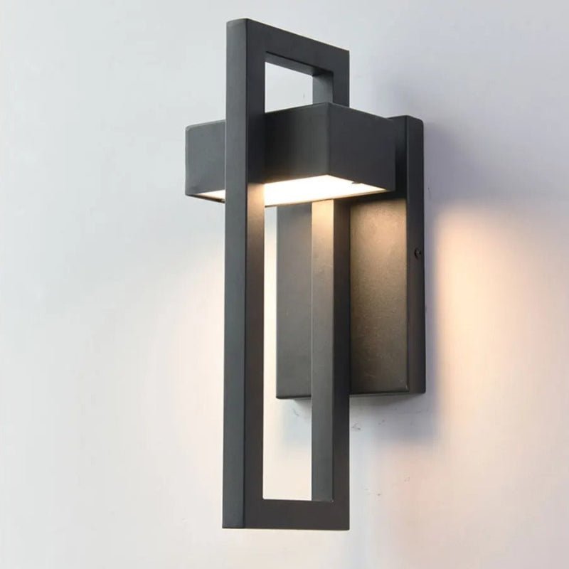Black Up Down Outdoor Wall Light - Lattea Global