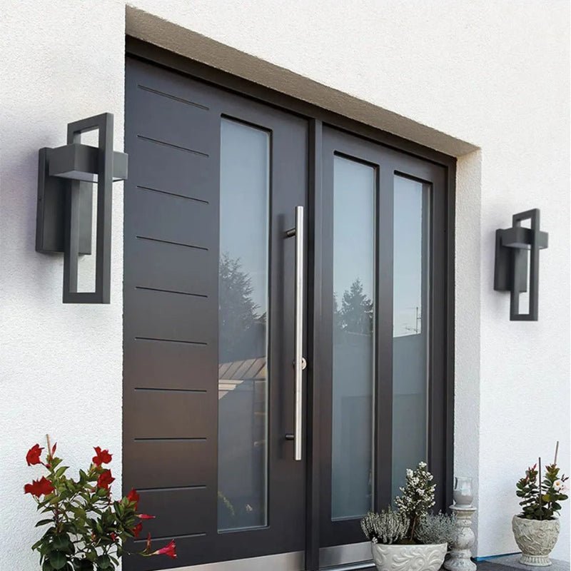 Black Up Down Outdoor Wall Light - Lattea Global