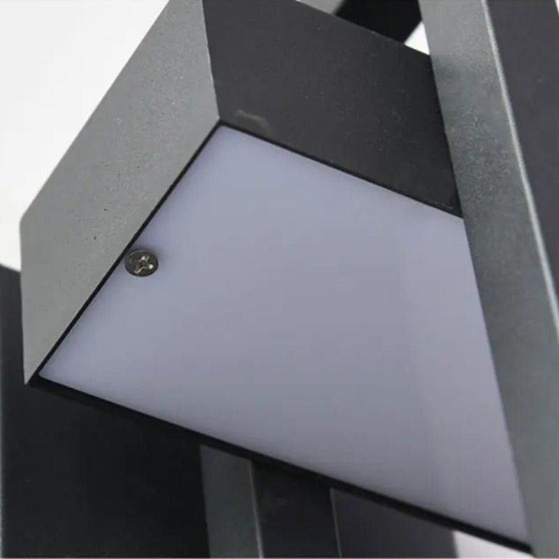 Black Up Down Outdoor Wall Light - Lattea Global