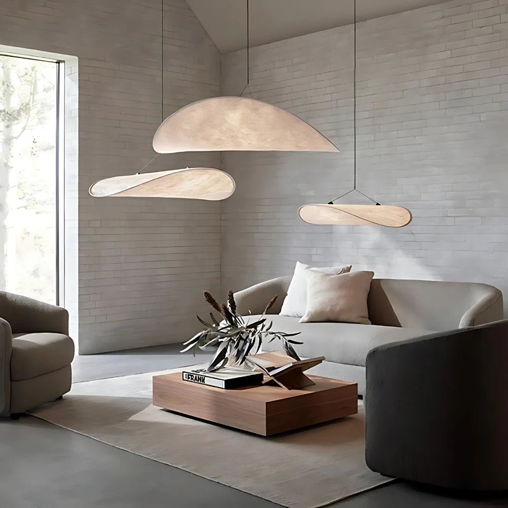 Boho LED Ceiling Light with Silk Shade - Lattea Global