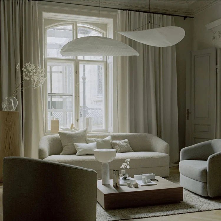 Boho LED Ceiling Light with Silk Shade - Lattea Global