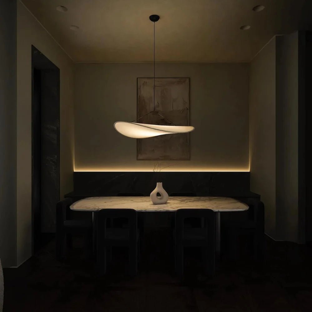 Boho LED Ceiling Light with Silk Shade - Lattea Global