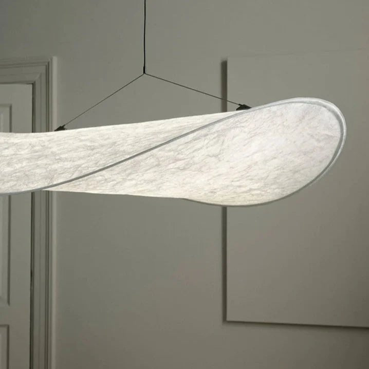 Boho LED Ceiling Light with Silk Shade - Lattea Global