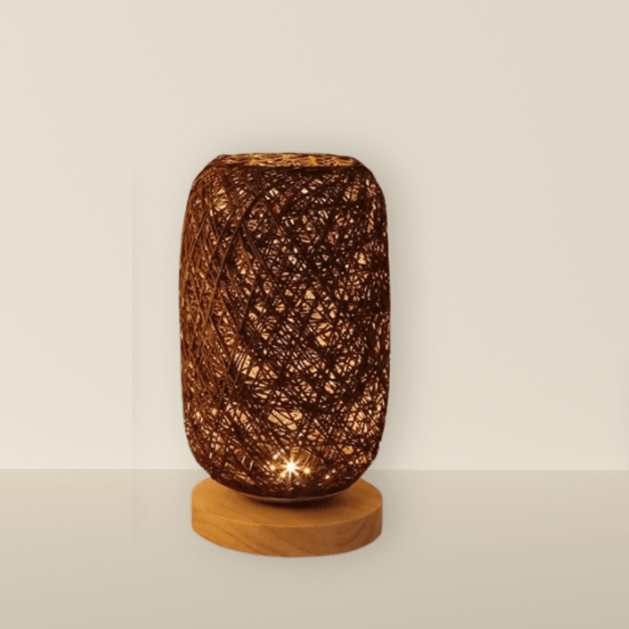 Boho Rattan Table Lamp - Lattea Global