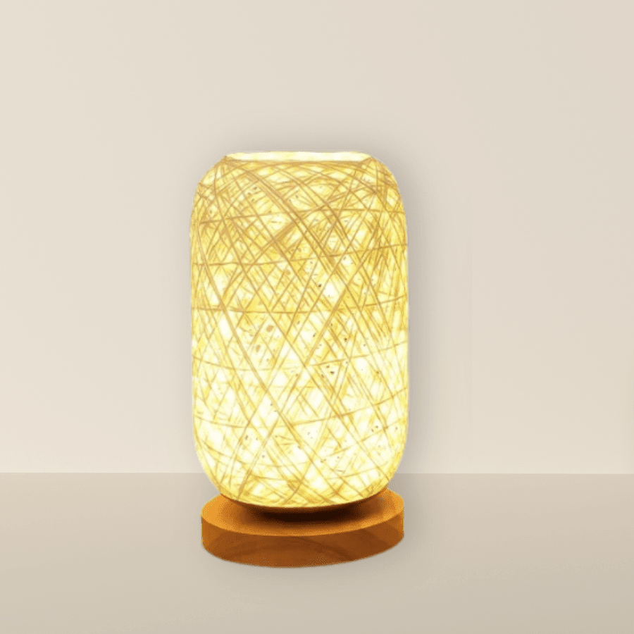 Boho Rattan Table Lamp - Lattea Global