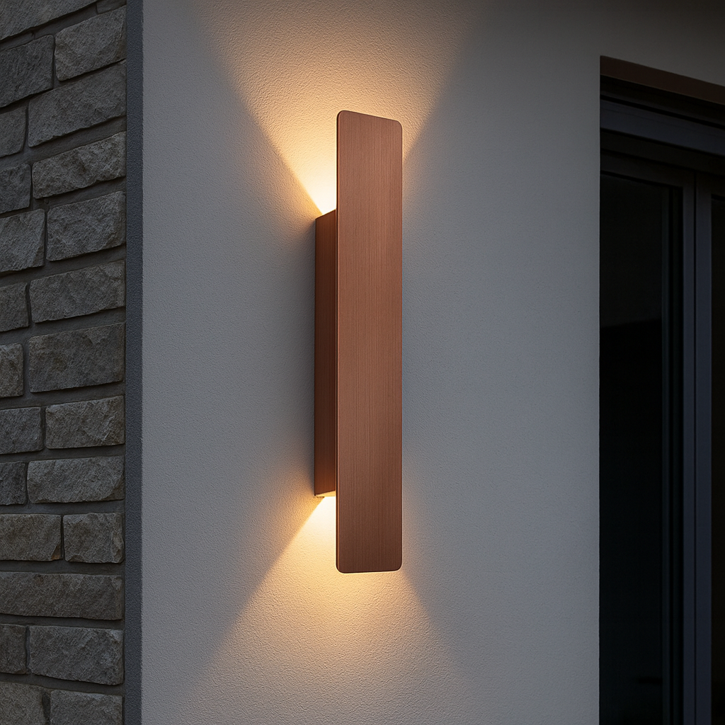 Brown Waterproof External Wall Lights - Durable Exterior Fixture