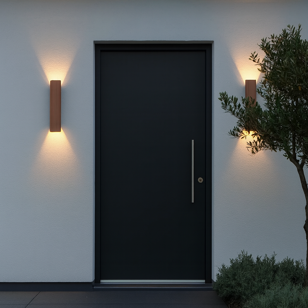 Brown Waterproof External Wall Lights - Durable Exterior Fixture
