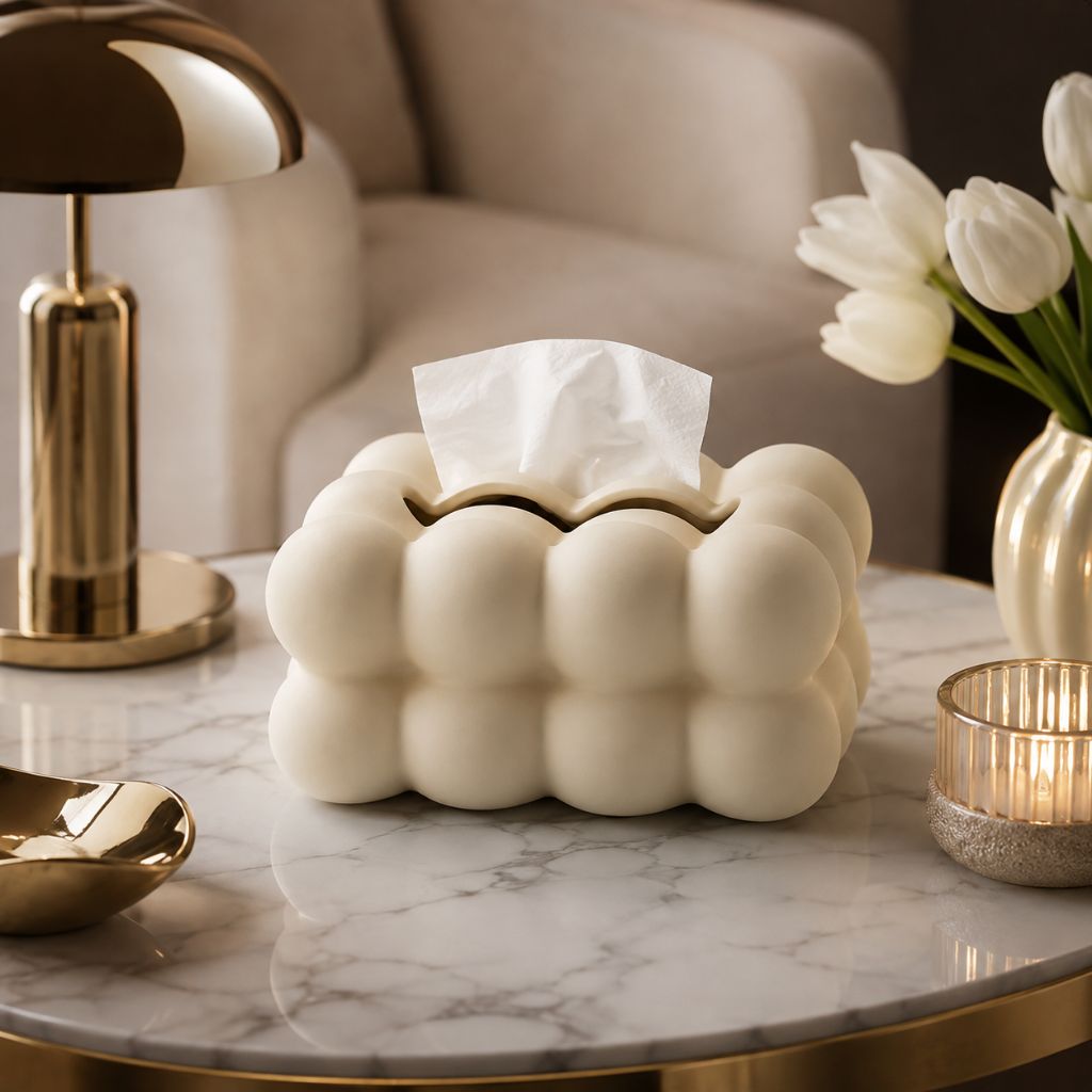 Bubble Ceramic Tissue Box