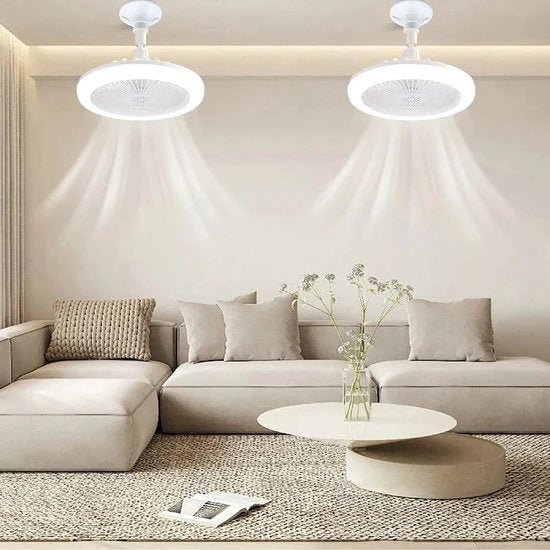 Ceiling Fan with LED Light – Screw - In Design & Remote Control - Lattea Global