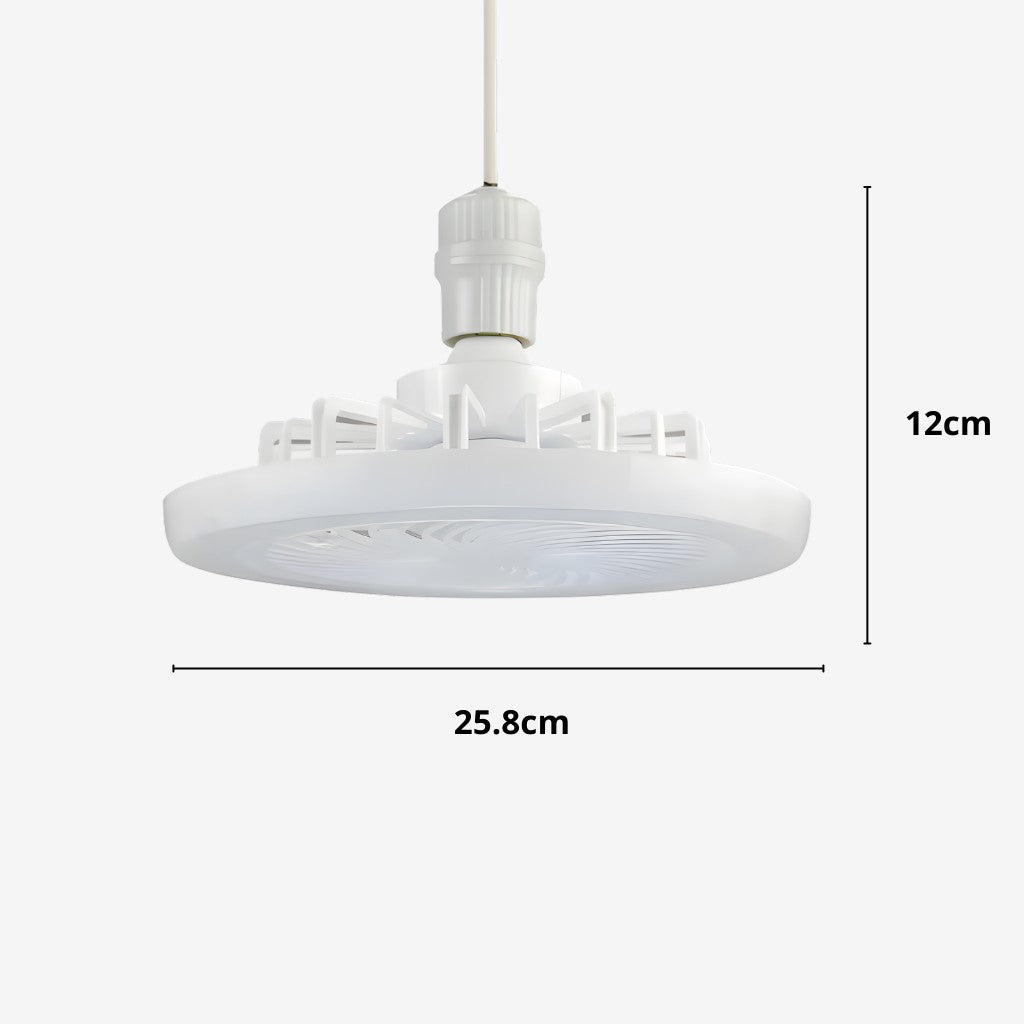Ceiling Fan with LED Light – Screw-In Design & Remote Control