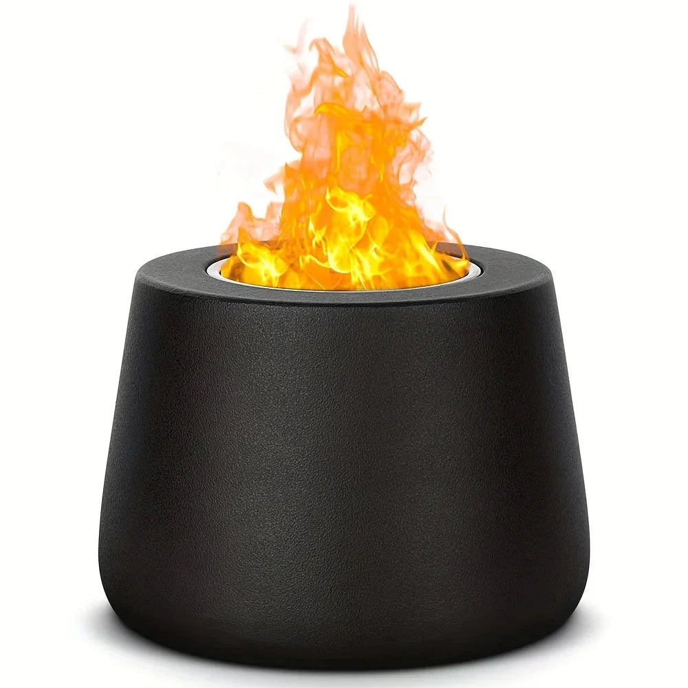 Ceramic fire pit tabletop smokeless cylinder flame – view 11