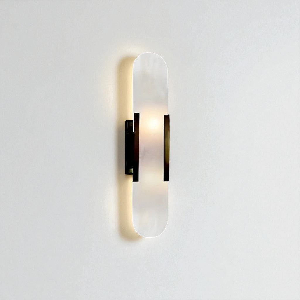 Chan Black and Gold LED Wall Lamp