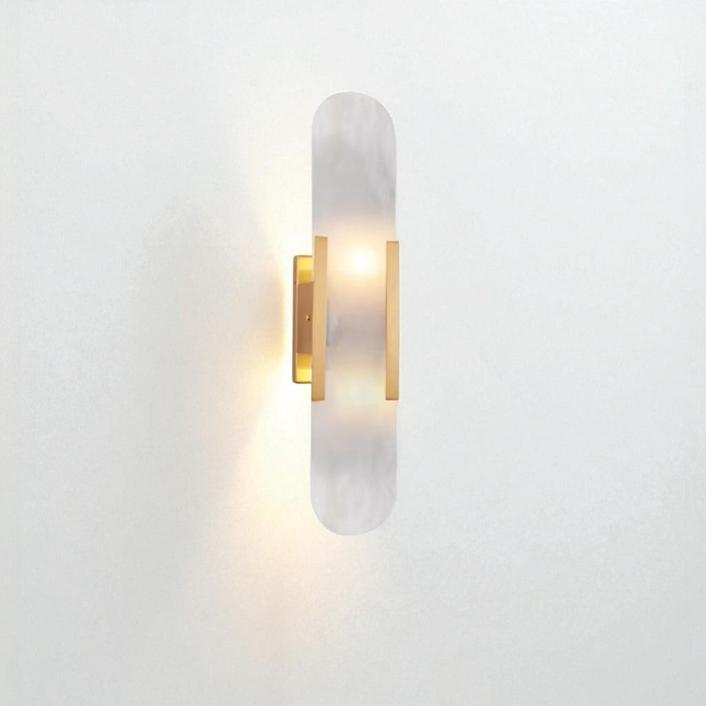 Chan Black and Gold LED Wall Lamp