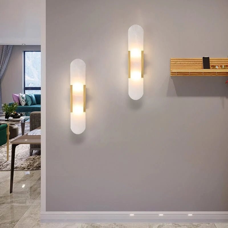 Chan Black and Gold LED Wall Lamp - Lattea Global