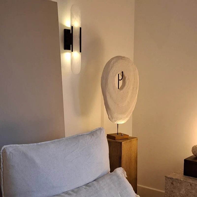 Chan Black and Gold LED Wall Lamp - Lattea Global