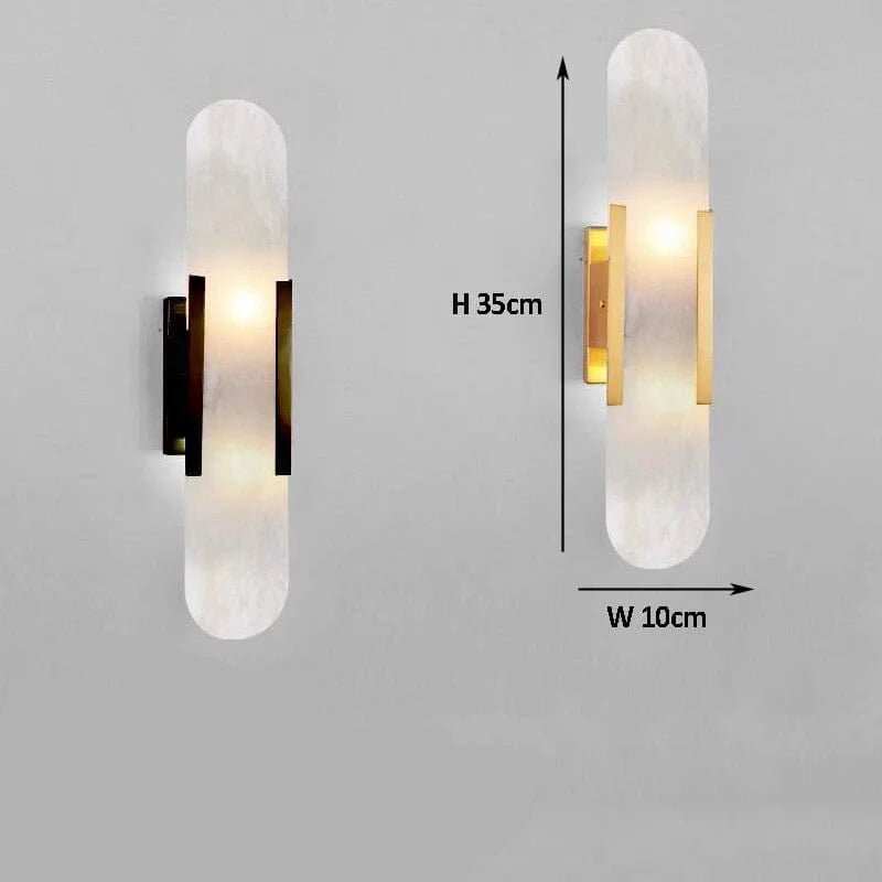 Chan Black and Gold LED Wall Lamp - Lattea Global