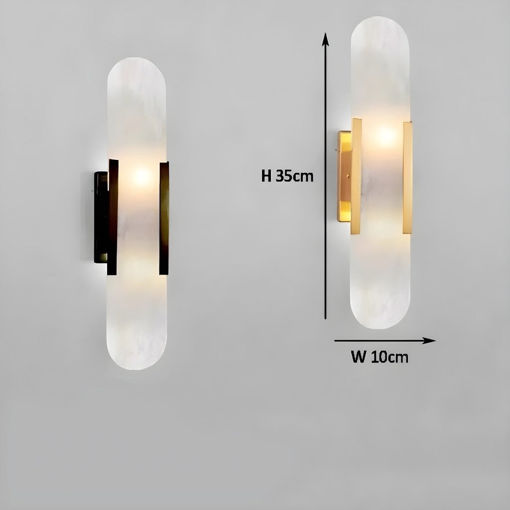 Chan Black and Gold LED Wall Lamp