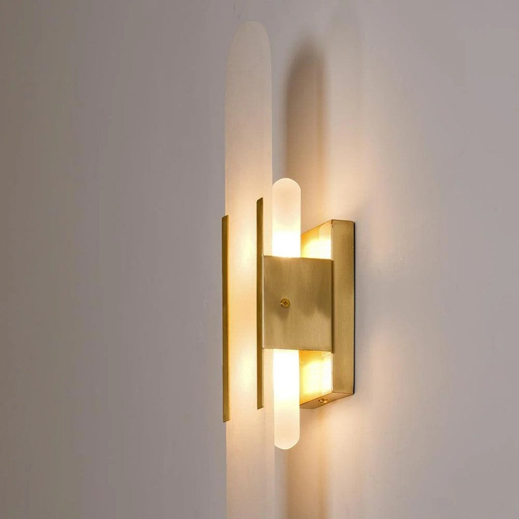 Chan Black and Gold LED Wall Lamp