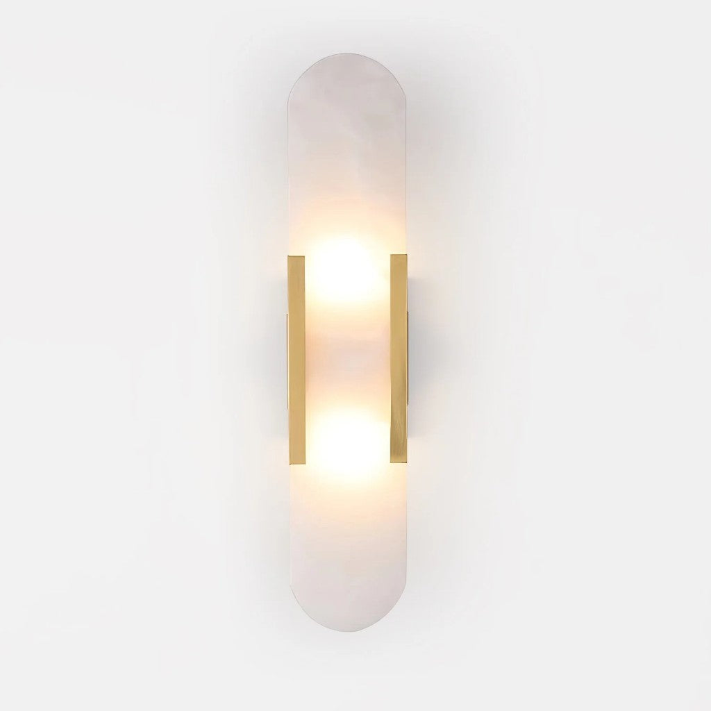 Chan Black and Gold LED Wall Lamp