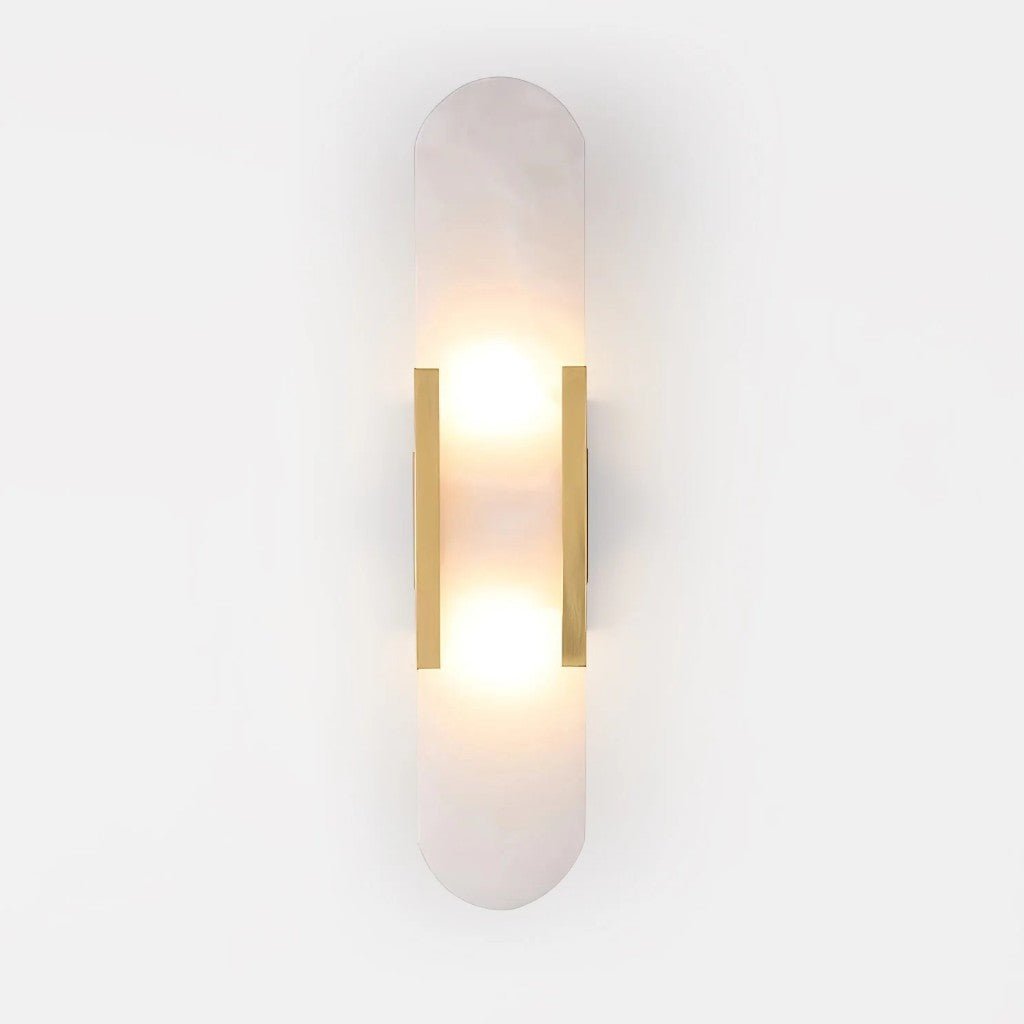 Chan Black and Gold LED Wall Lamp