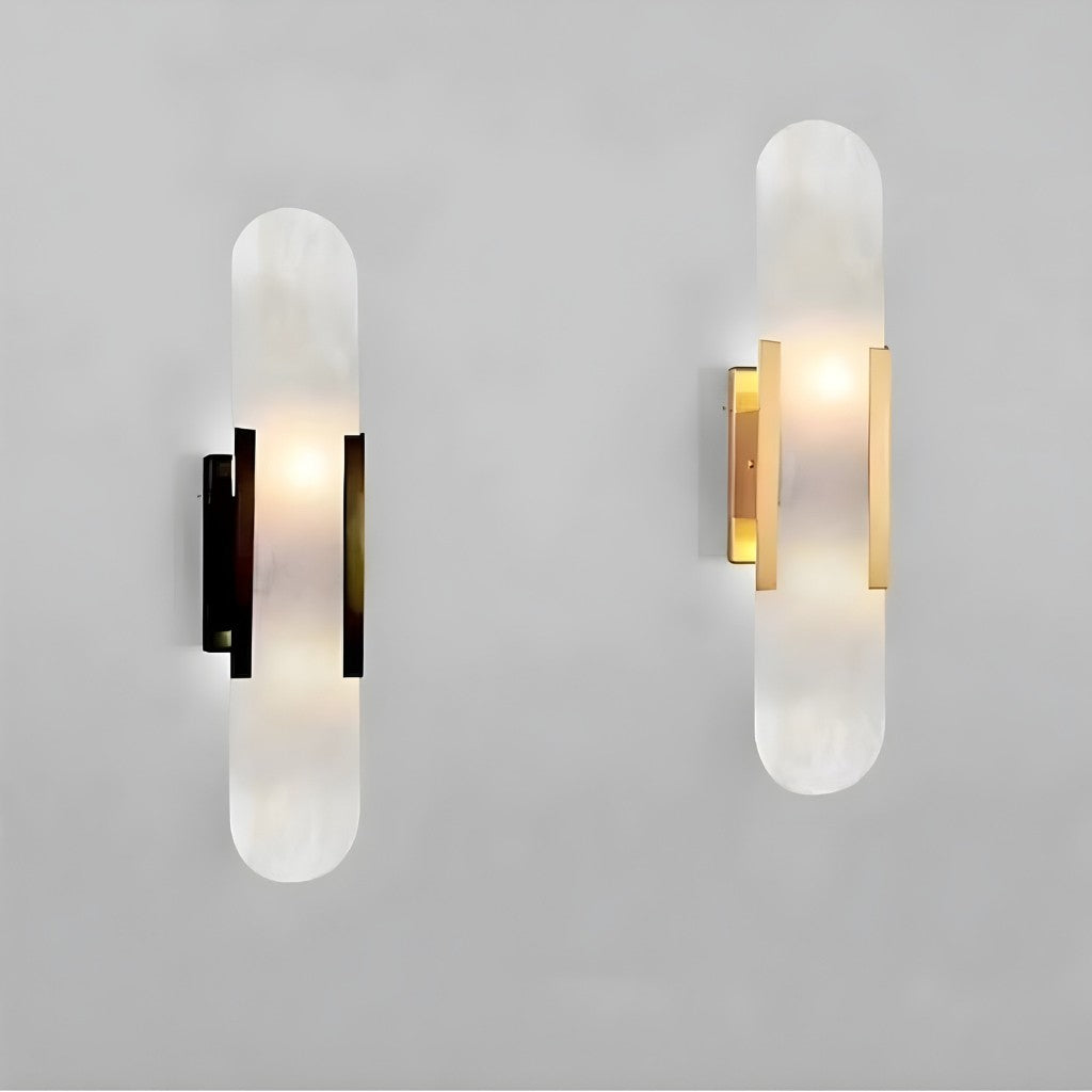 Chan Black and Gold LED Wall Lamp