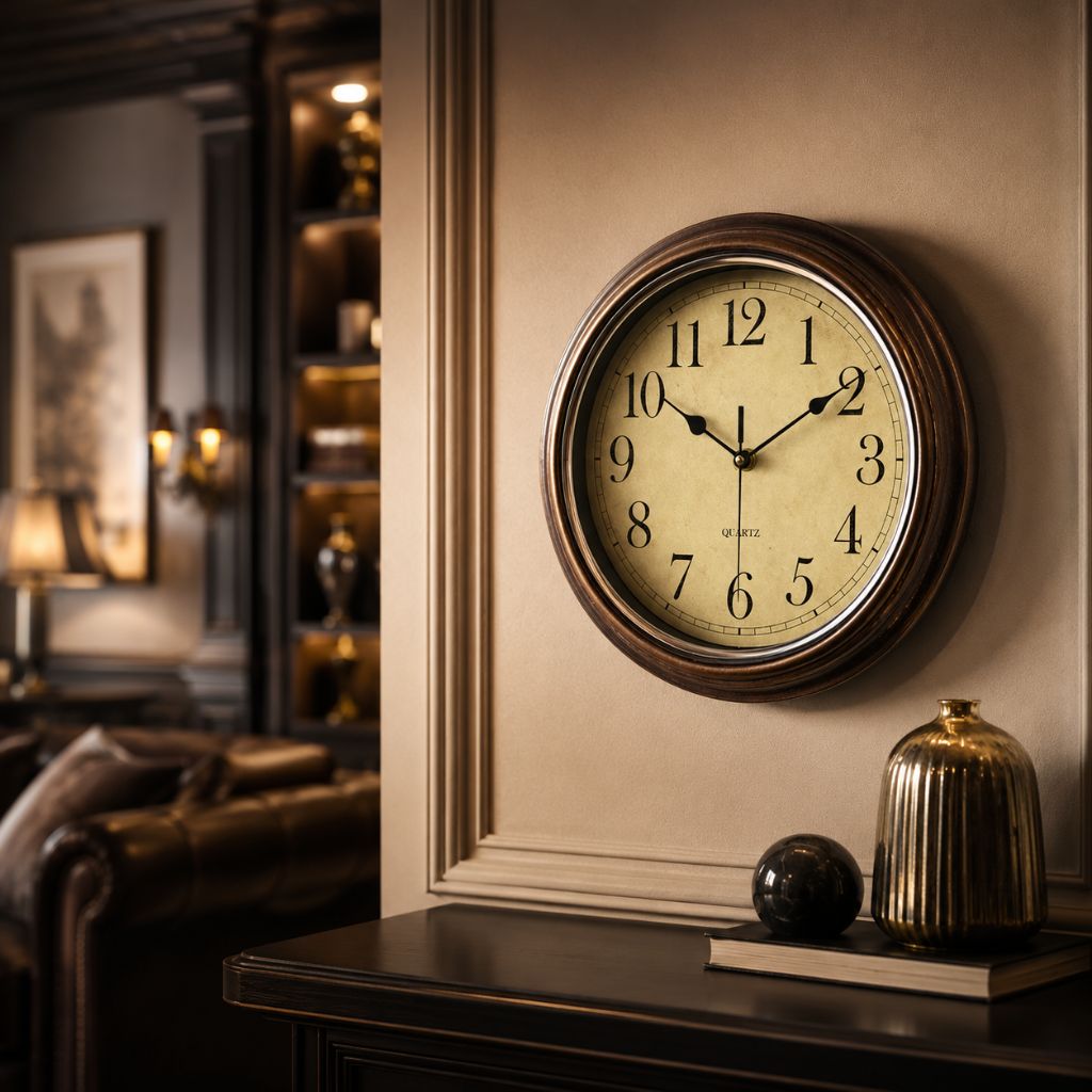ChronoClassic Vintage Wall Clock for Home Decor