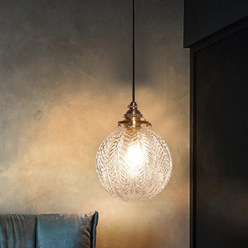 Colonial - Inspired Glass Pendant Lamp - Lattea Global