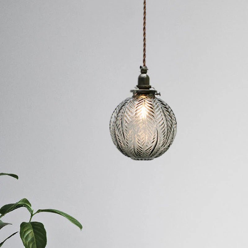 Colonial - Inspired Glass Pendant Lamp - Lattea Global