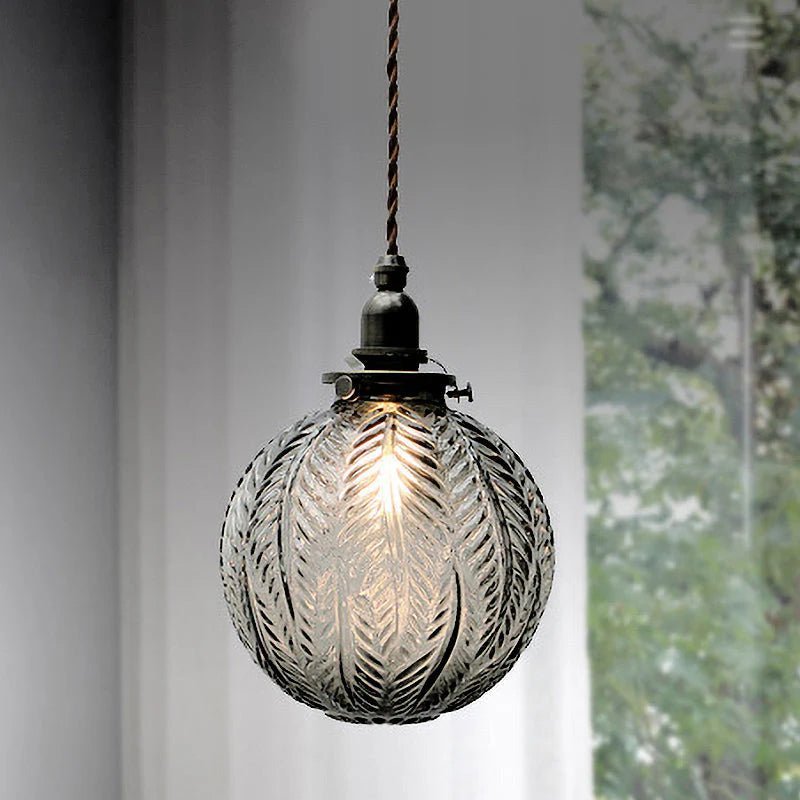 Colonial - Inspired Glass Pendant Lamp - Lattea Global