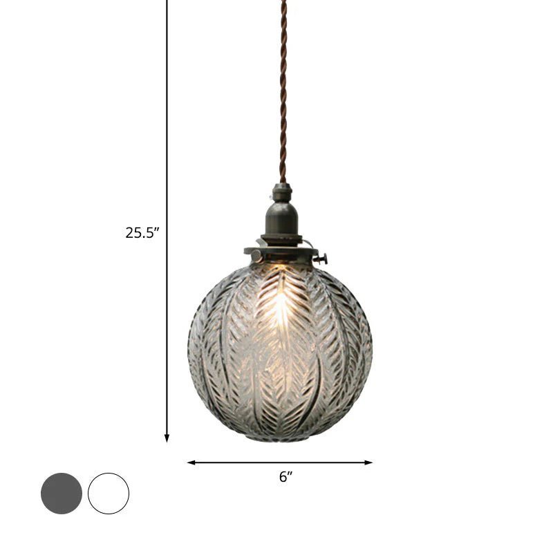 Colonial - Inspired Glass Pendant Lamp - Lattea Global