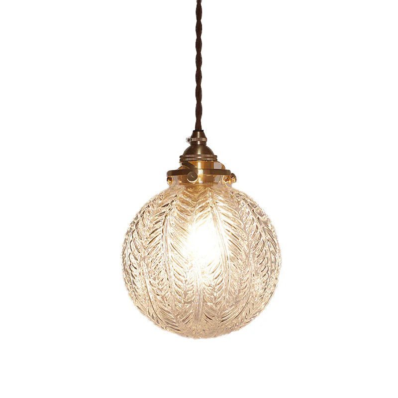 Colonial - Inspired Glass Pendant Lamp - Lattea Global