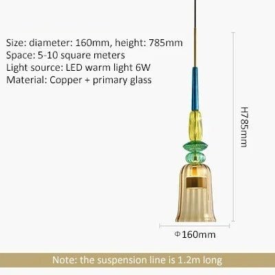 Colorful Glass Pendant Light