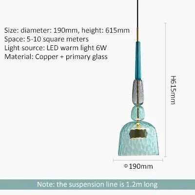 Colorful Glass Pendant Light
