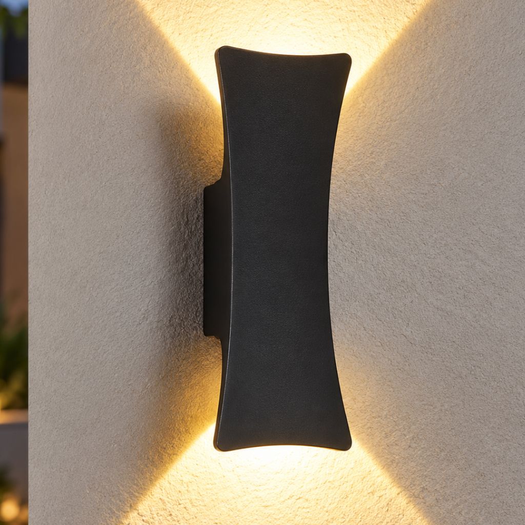 Concave IP65 Up and Down LED Outdoor Wall Light