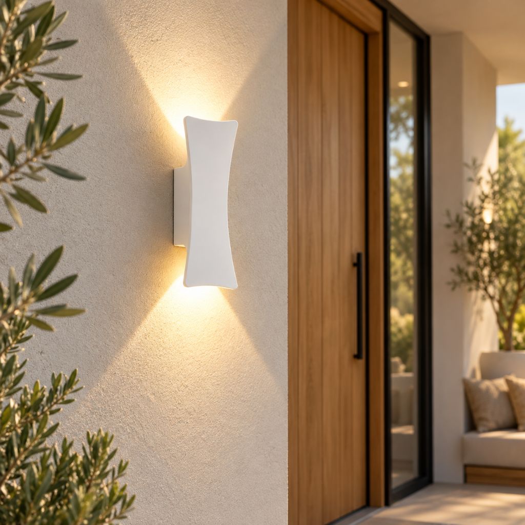 Concave IP65 Up and Down LED Outdoor Wall Light