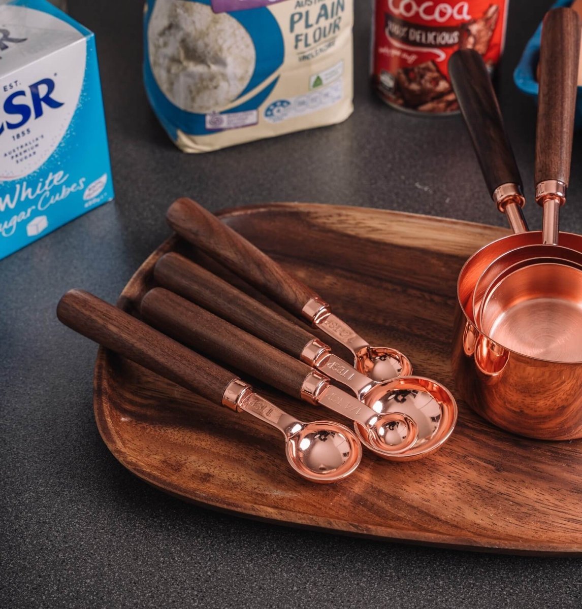 Copper Measuring Set – Luxury Copper - Plated Kitchen Essentials - Lattea Global