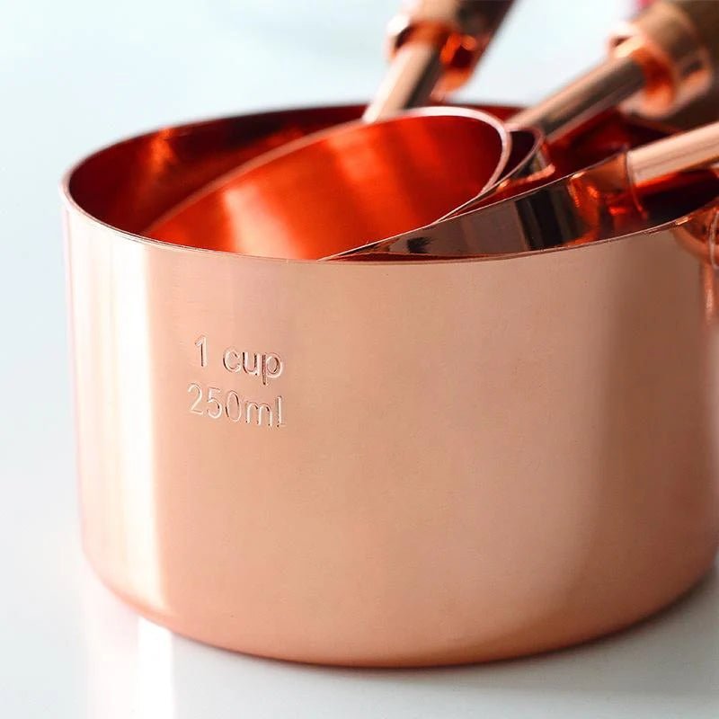 Copper Measuring Set – Luxury Copper - Plated Kitchen Essentials - Lattea Global