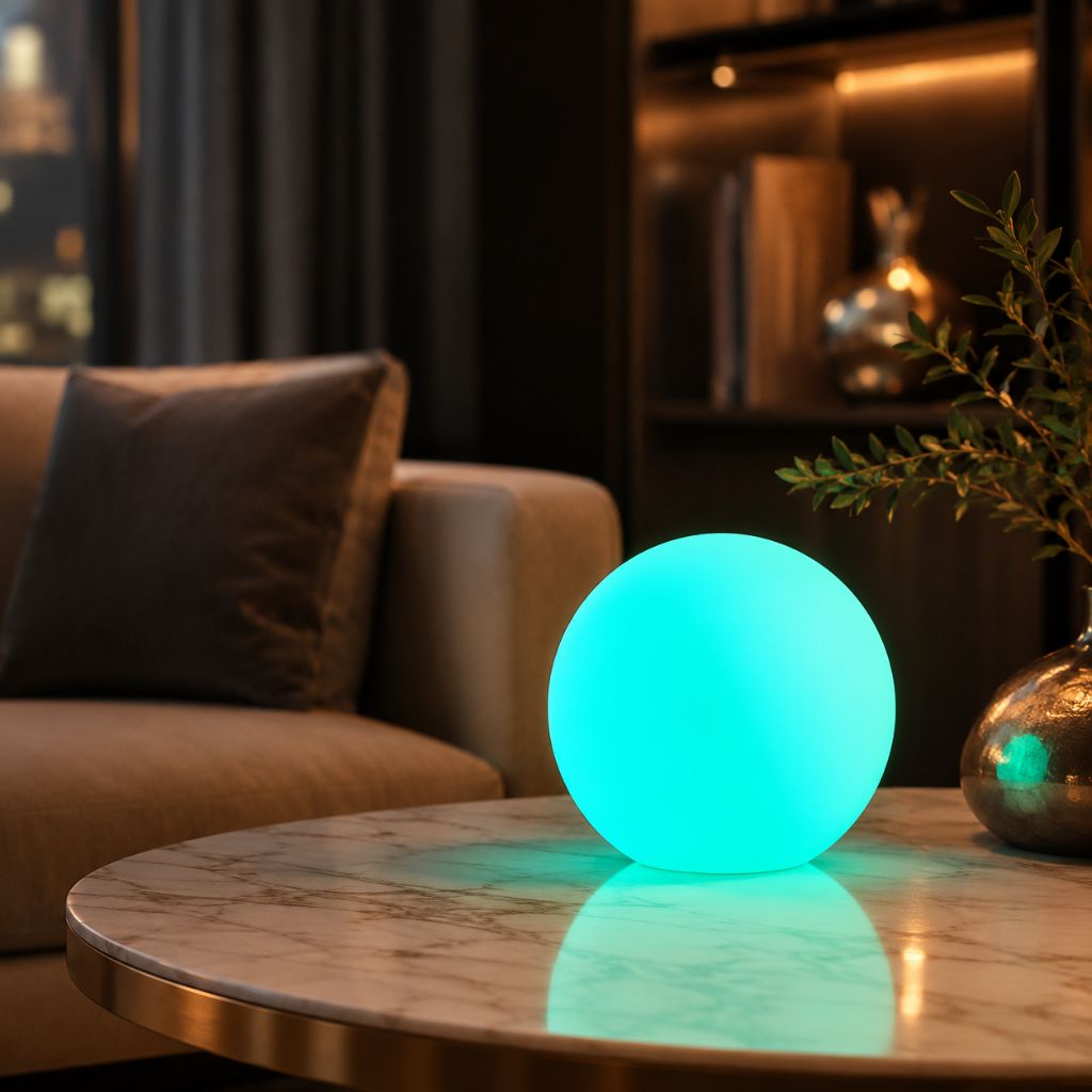 Cordless LED Moon Table Lamp