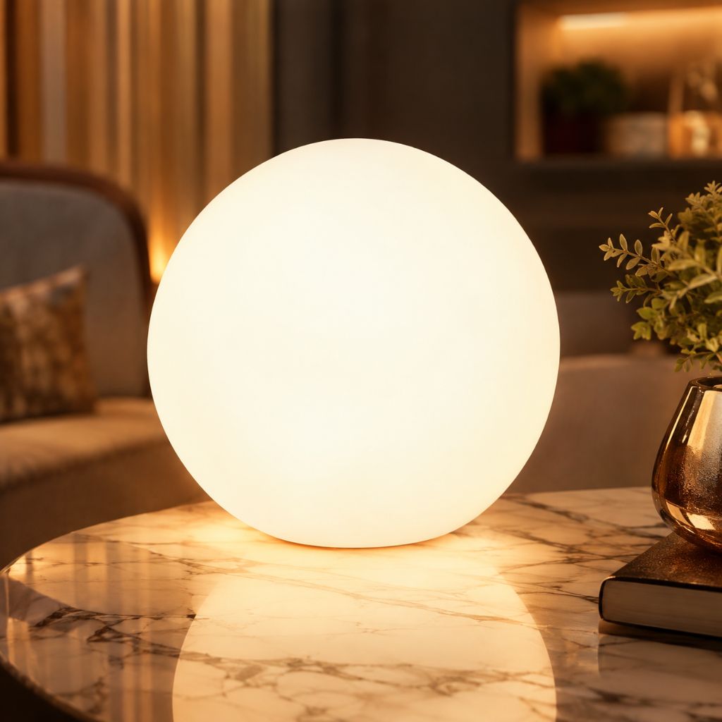 Cordless LED Moon Table Lamp