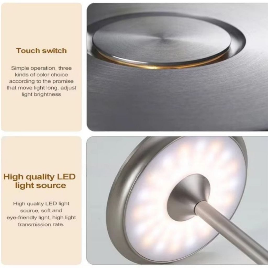 Cordless Table Lamp 3-Mode Touch Sensitive Lattea