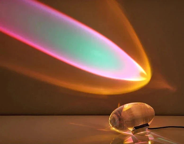 Crystal Projection Lamp with Colorful Light Effects - Lattea Global