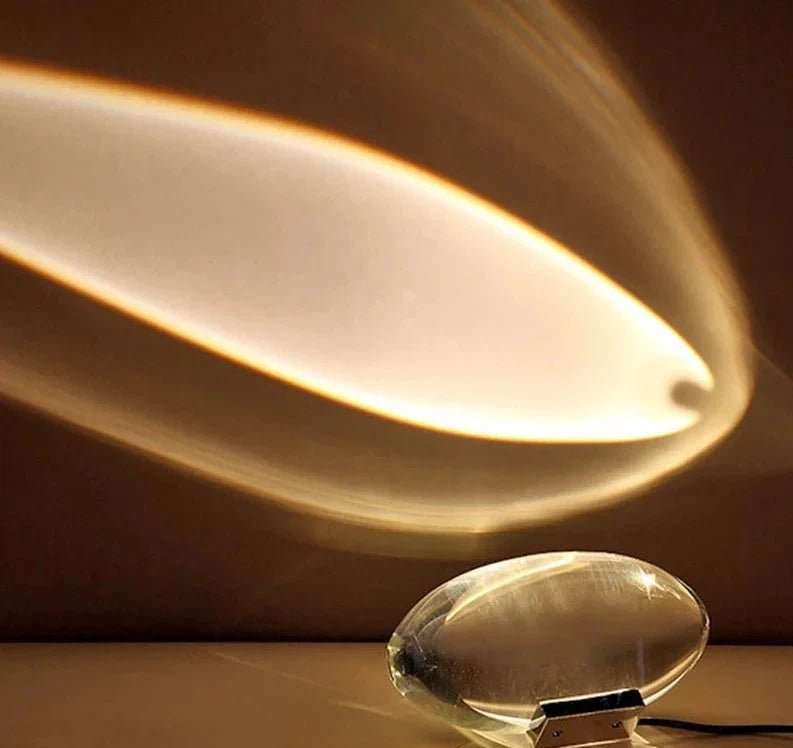 Crystal Projection Lamp with Colorful Light Effects - Lattea Global